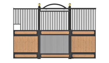 Illustration of a European Horse Stall