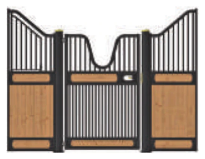 Euro stall front drawing